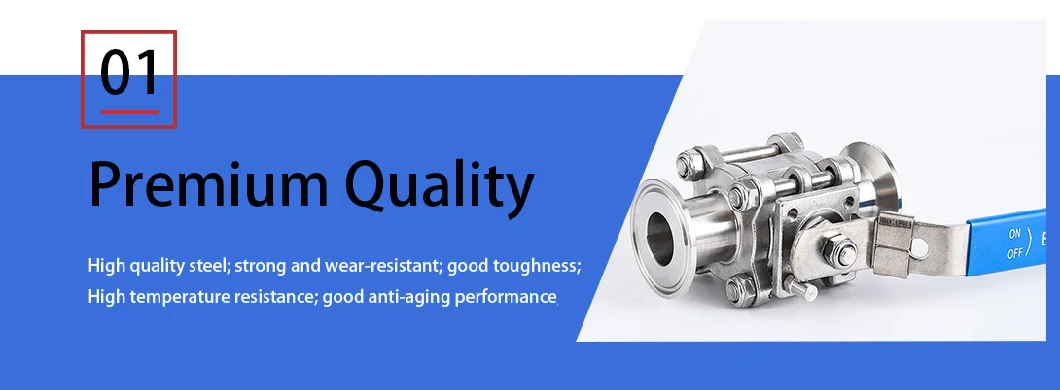 Sanitary Stainless Steel 304/316L Clamp/Welded Ball Valve