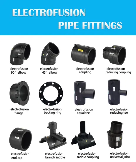 Tampa final de eletrofusão de acessórios para tubos HDPE SDR11